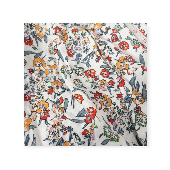 Maple & Cliff Floral Tiered Skirt SZ L High Drop Waist Cottage Core - Picture 4 of 8